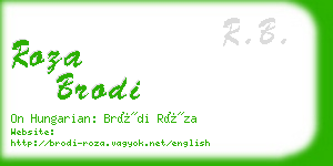 roza brodi business card